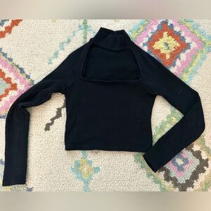 Zara Cutout Long Sleeve Top
